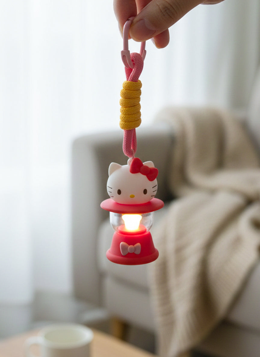 Hello Kitty Mini Lantern LED Keychain