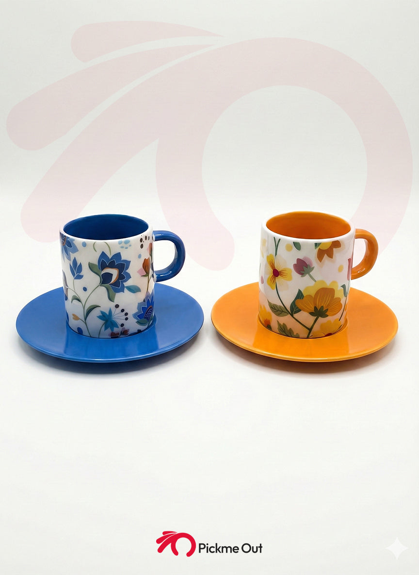 Floral Harvest Duo Espresso/Coffee Duo Set