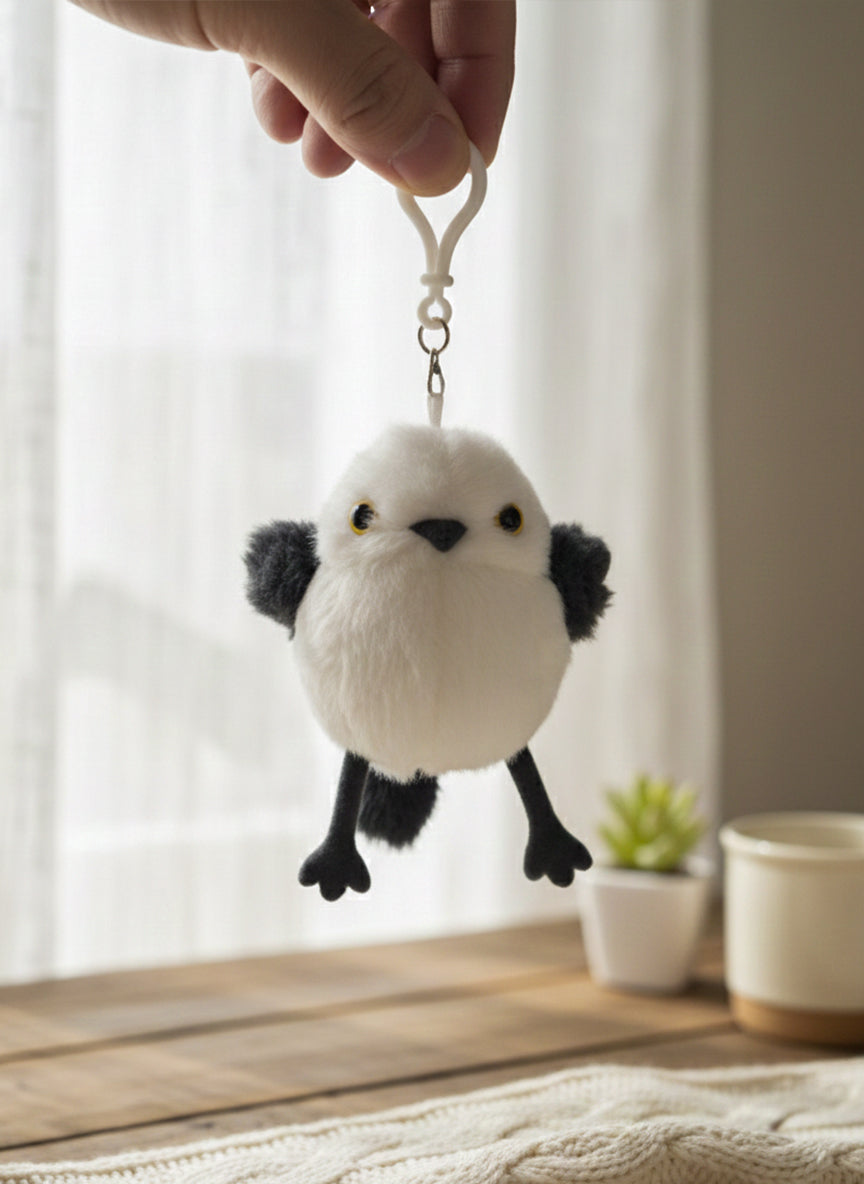 Fluffy Bird Plush Clip Toy