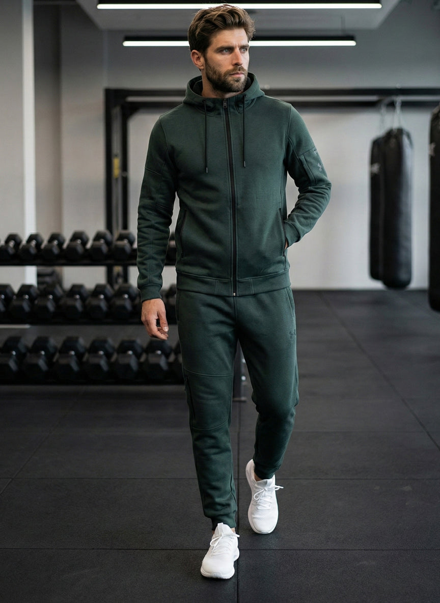 Under Armour Men’s Tech Fleece Tracksuit – Deep Forest Green