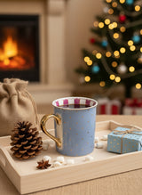 Sky Blue Starlight Mug – Fine Turkish Porcelain