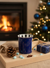 Marine Blue Starlight Mug – Fine Turkish Porcelain