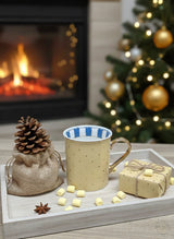 Golden Starlight Mug – Fine Turkish Porcelain