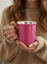 Crazy Pink Starlight Mug – Fine Turkish Porcelain