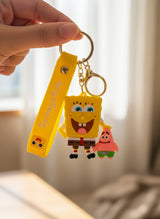 SpongeBob Duo Friends Keychain – Yellow Strap Edition