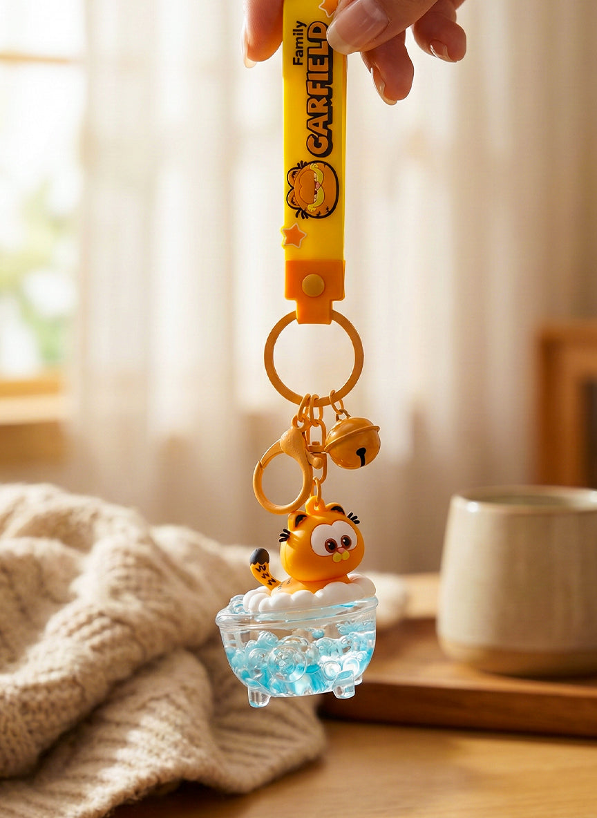 Garfield Bubble Bath Keychain