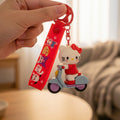 Hello Kitty Scooter Figure Keychain