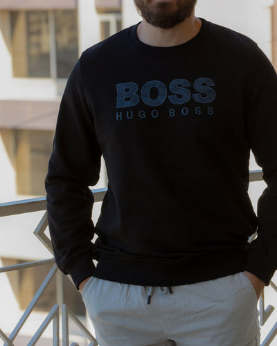 BOSS Cotton-blend with rhinestone logo