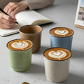 Pasha | 4 Coffee Colored Cups Porcelain