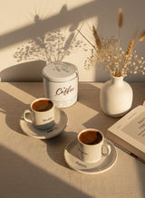 Keramica | "Happy Enjoy" Espresso/Coffee Duo Set