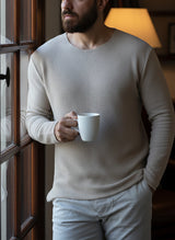 The Istanbul Kipchak – Premium Turkish Cotton Crewneck in Stone Grey