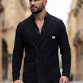 D&G | Double Breasted Buttoned Wool Knit Jacket - Black