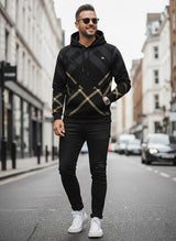 Burberry Men's Exploded Cotton Hoodie - Black