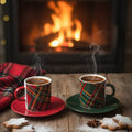 Tartan Holiday Espresso/Coffee Duo Set