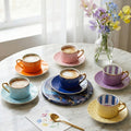 The Royal Polka Dot Collection: 6 Fine Porcelain Turkish Coffee Cups