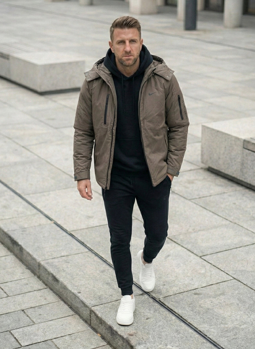 Nike Men’s Insulated Urban Puffer Jacket | Beige