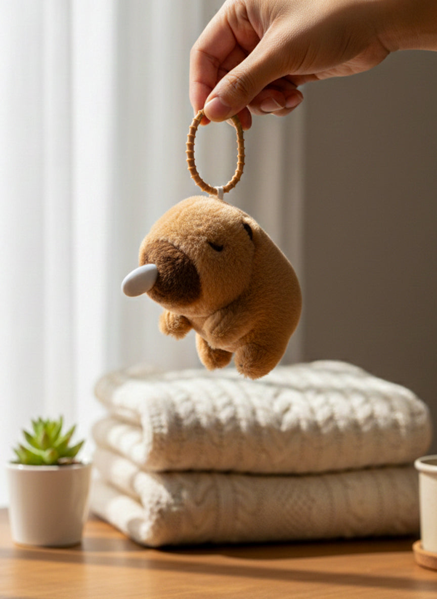 Sleepy Otter Hanging Plush