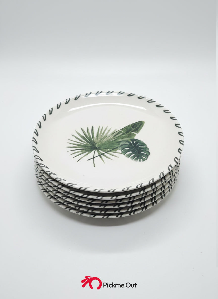 The Botanical Luxe: 24-Piece Turkish Porcelain Dinner Set (Service for 6)