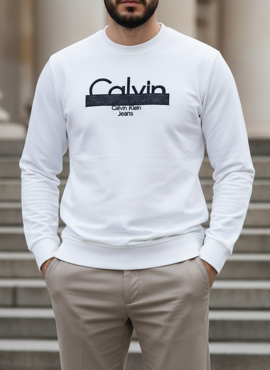 Calvin Klein White Sweatshirt
