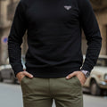 Prada Black Technical Cotton Sweatshirt