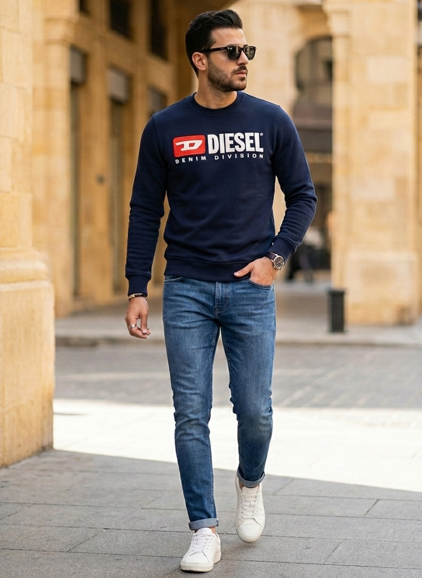 Diesel Denim Division Sweatshirt | Navi