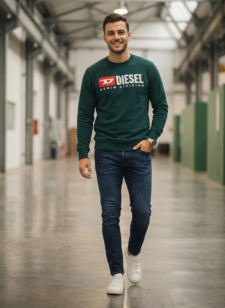 Diesel Denim Division Sweatshirt | Green