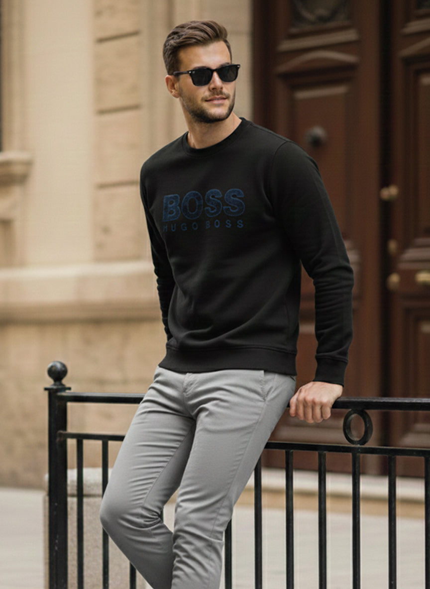 BOSS Cotton-blend with rhinestone logo