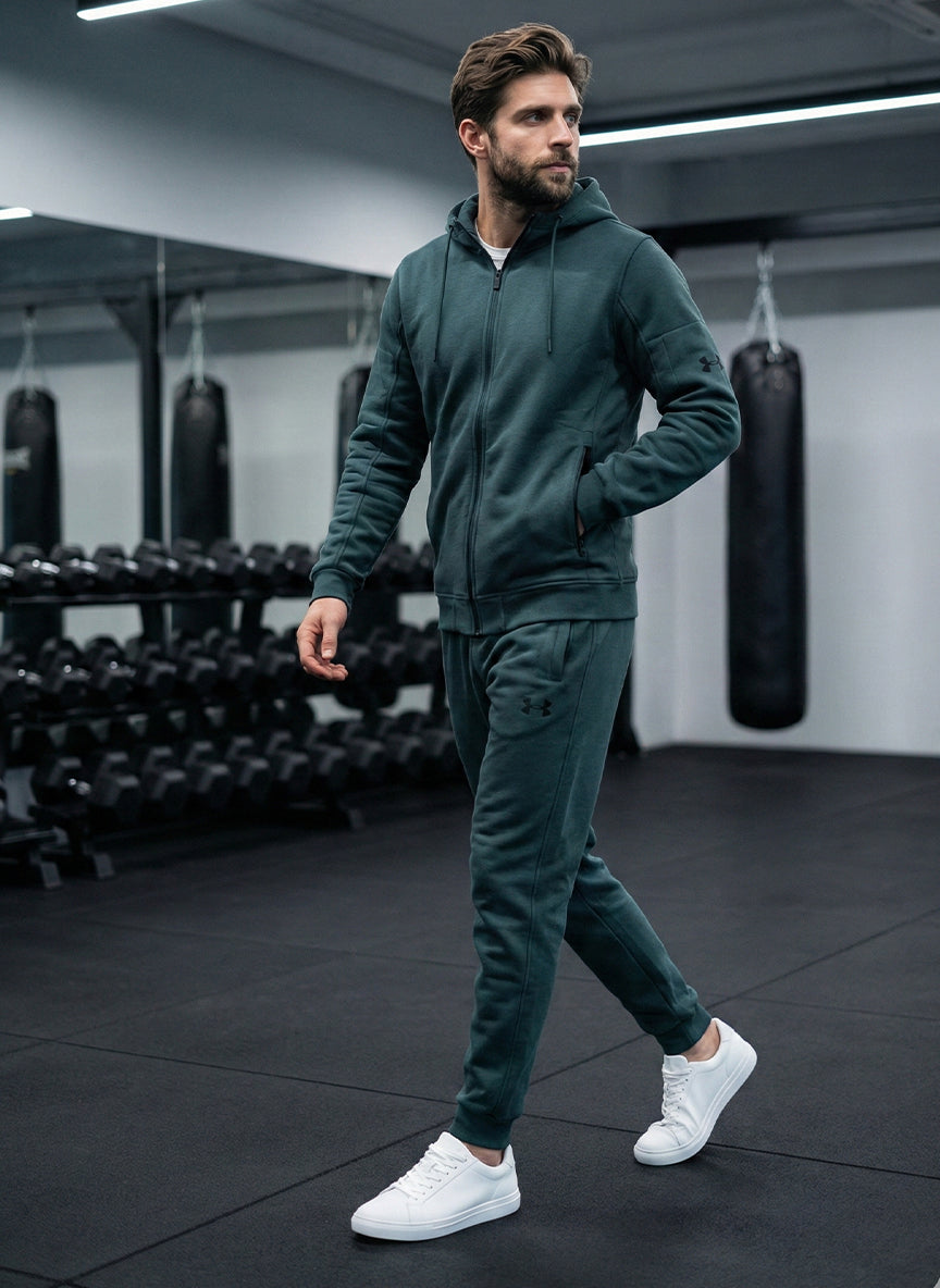 Under Armour Men’s Tech Fleece Tracksuit – Deep Forest Green