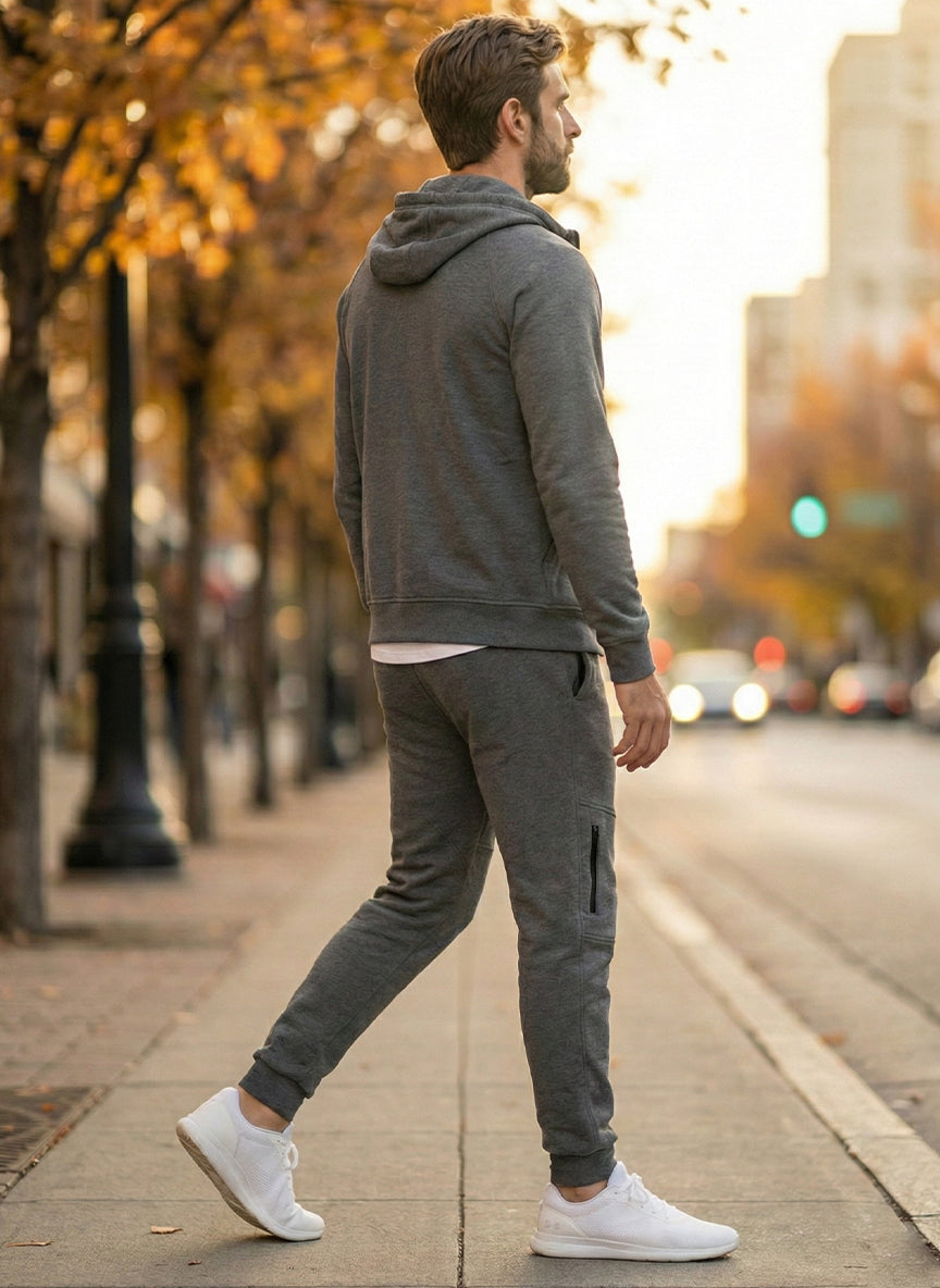 Under Armour Men’s Tech Fleece Tracksuit – Charcoal Grey